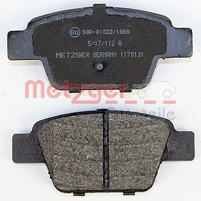 METZGER 1170131 Bremsbelagsatz, Scheibenbremse
